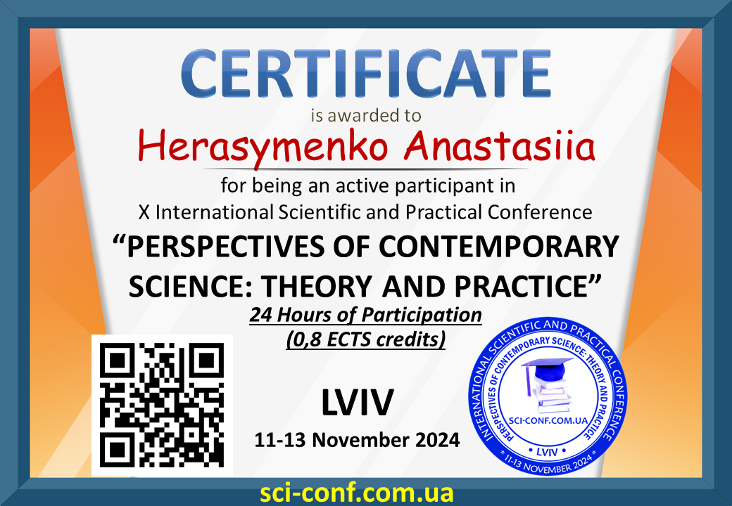 Herasymenko Anastasiia